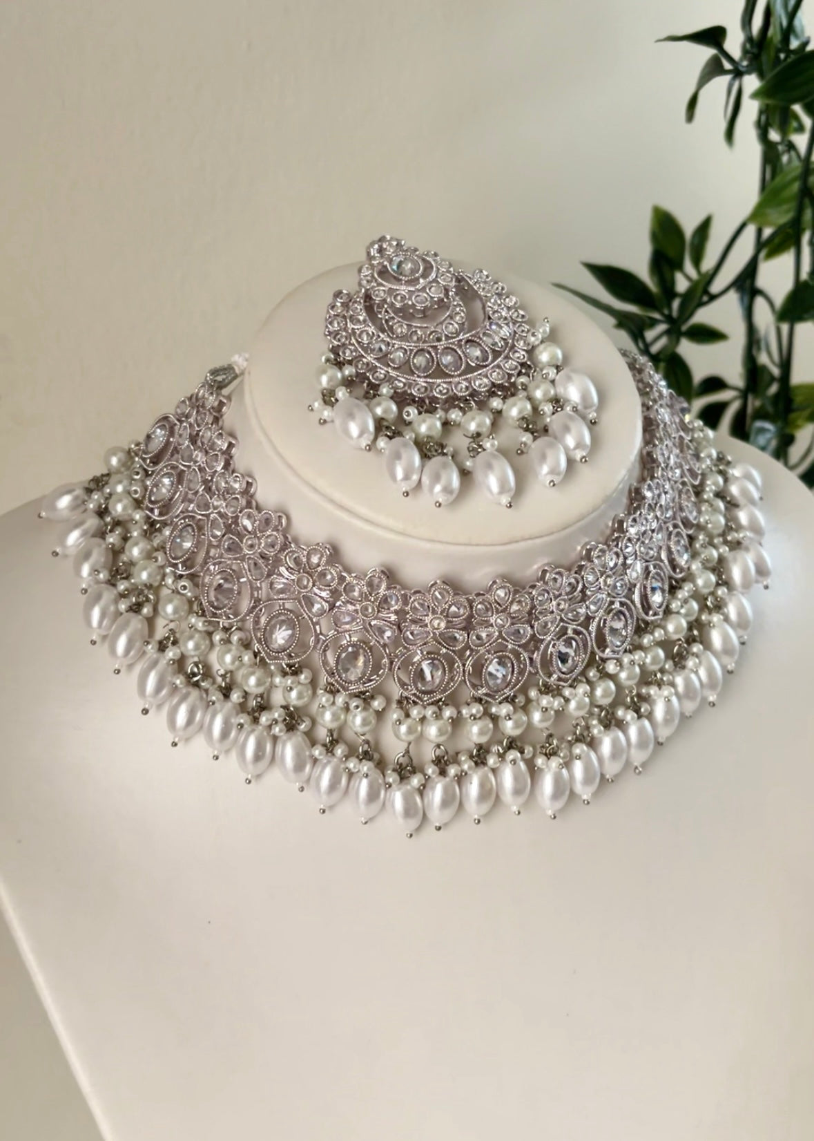ZEHRA - Silver Necklace Set