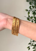 CLASSIC GOLD BANGLES - Set of 4