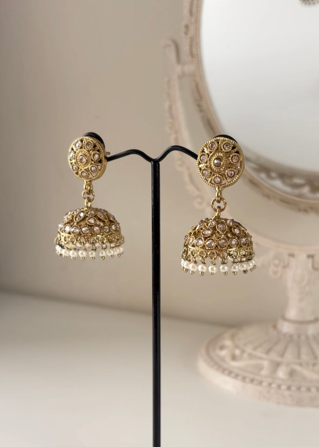 MIRAY - Silver & Golden Mini Jhumka