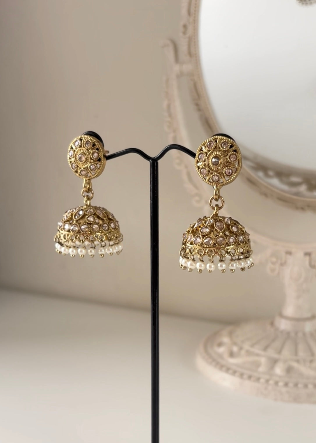 MIRAY - Silver & Golden Mini Jhumka