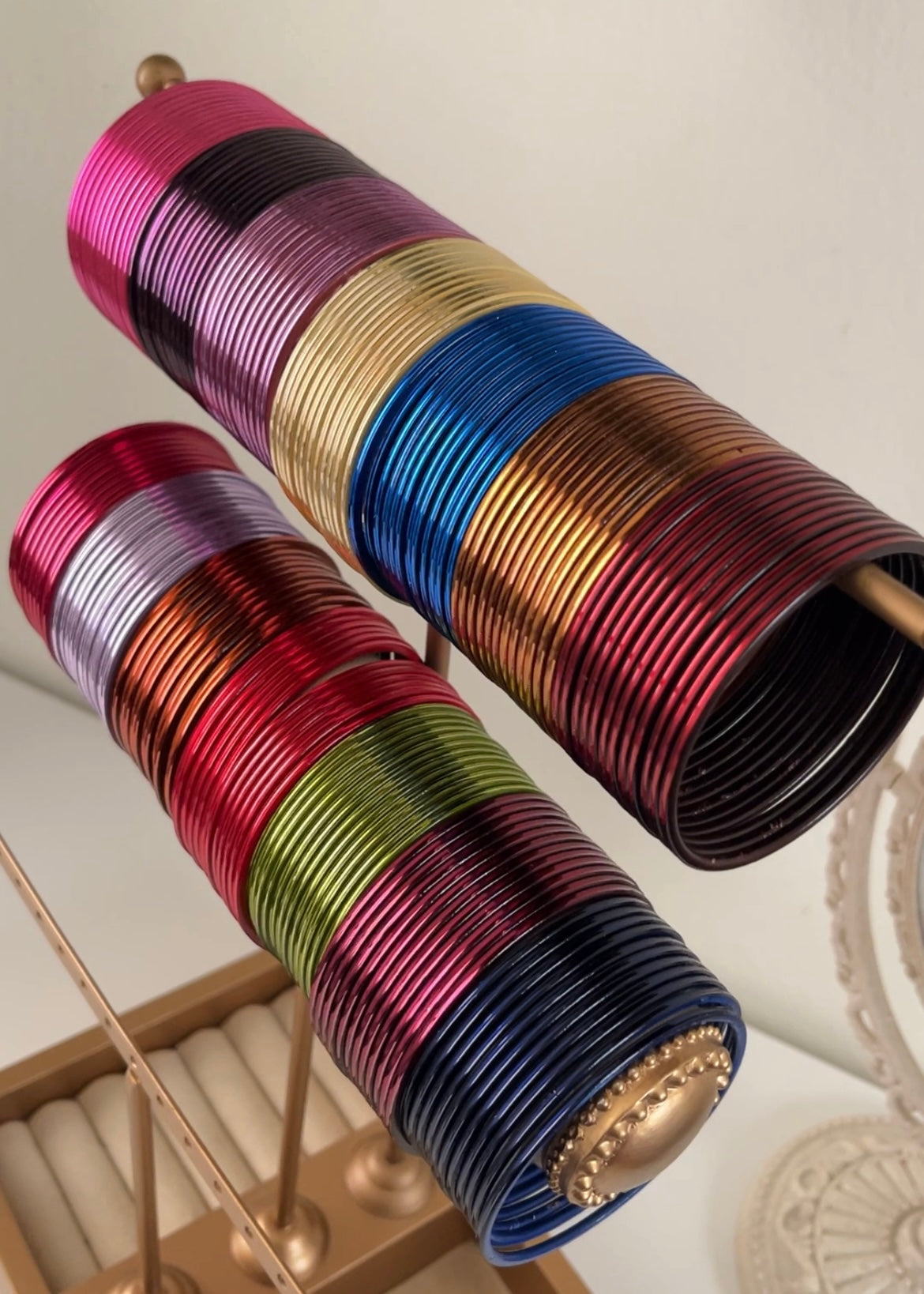 Chatpatti Bangles Set of 12 | Colourful Metallic Churiyan