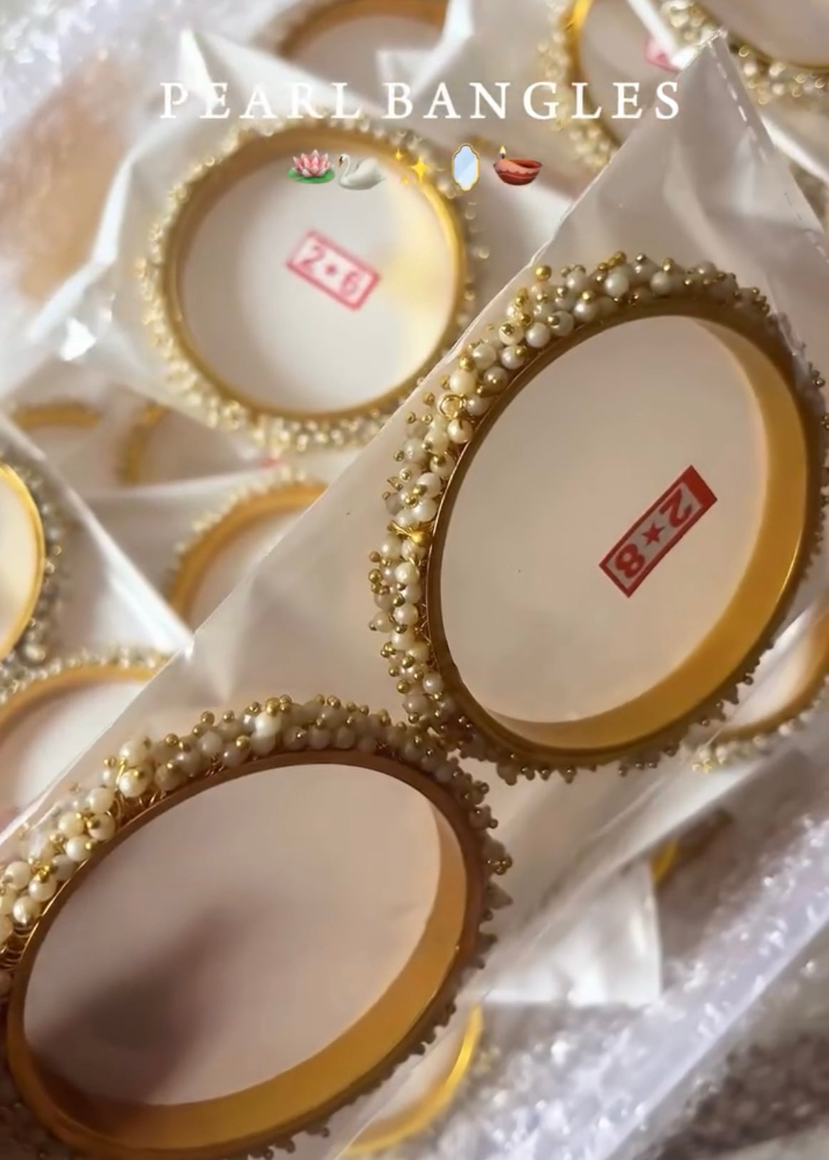 Gajra Pearl Bangles