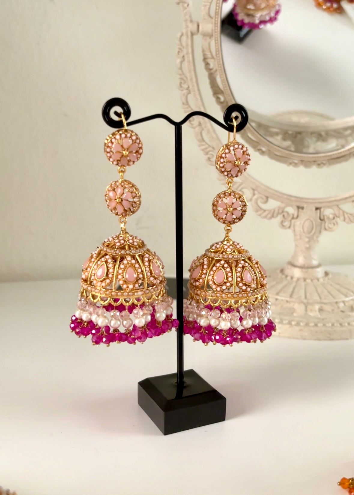 SNEHA - Nauratan Oversized Jhumka