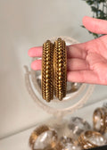 Gold Antique Bangles