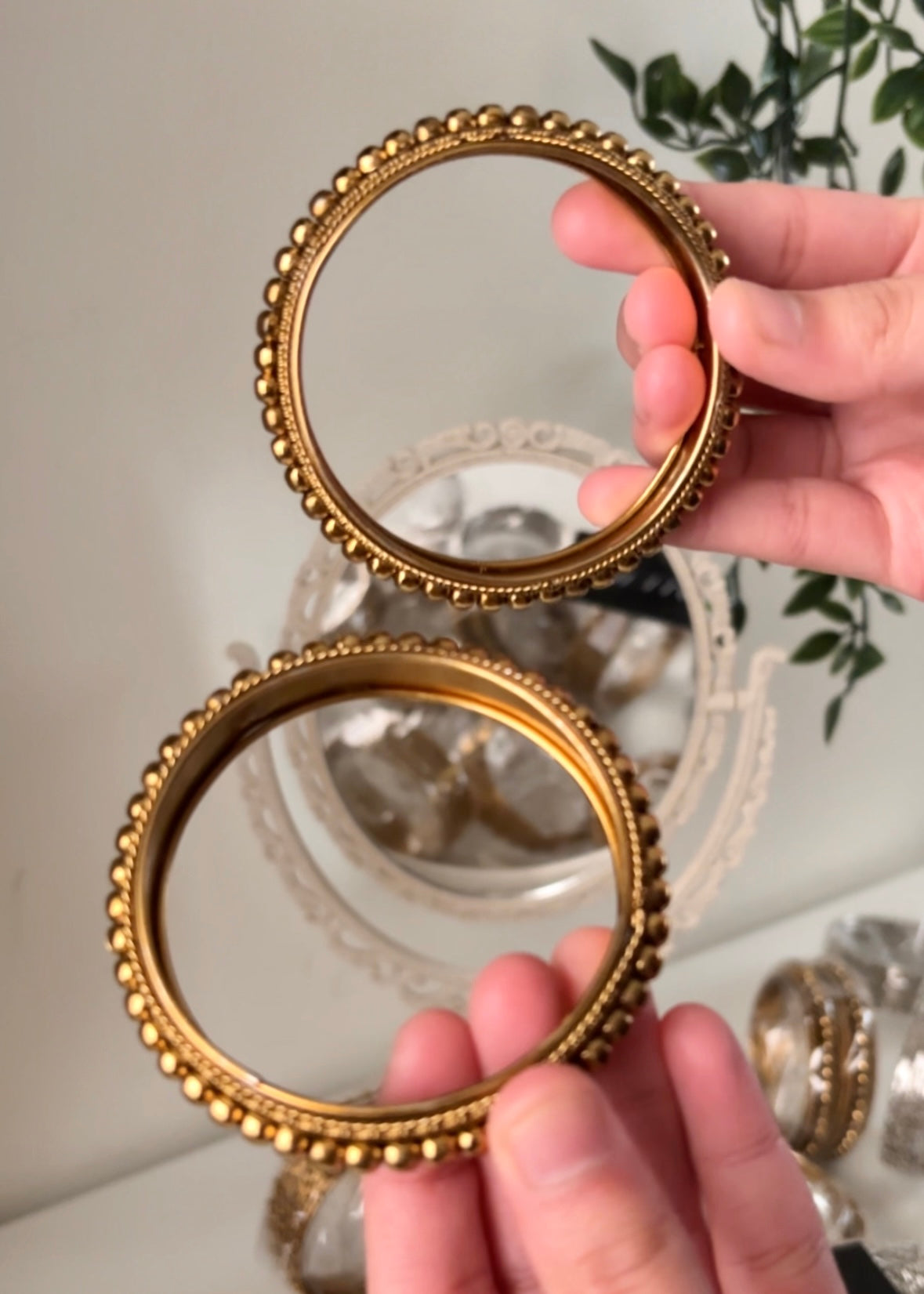 Gold Antique Bangles