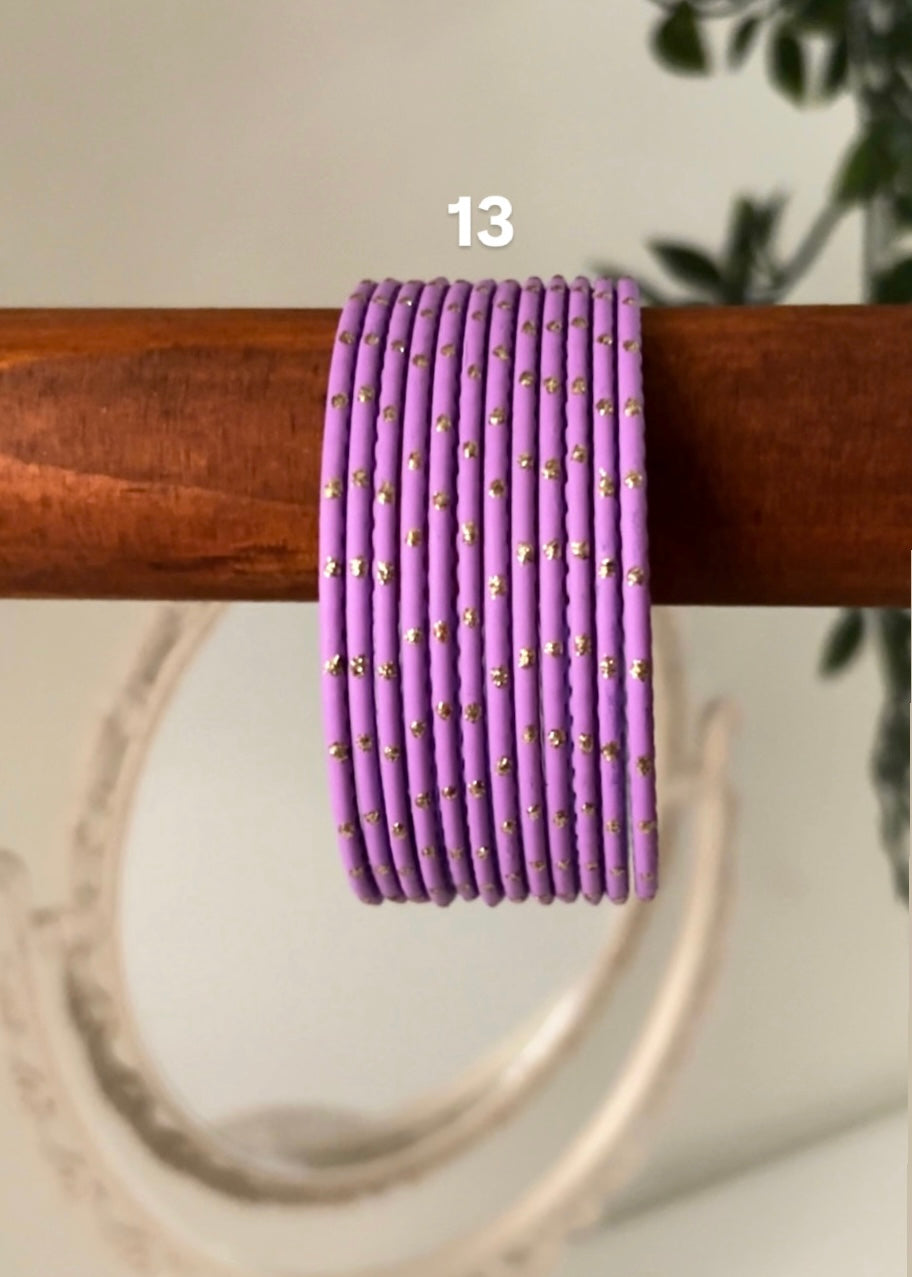 MATTE BANGLES - Bloc of 12