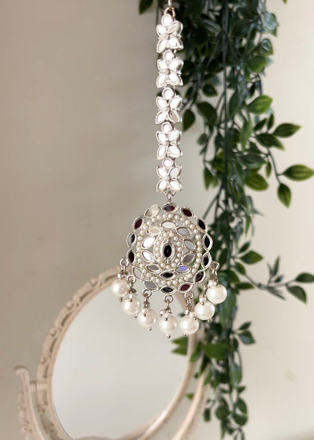 BELIZ - Silver Mirror Tikka Set