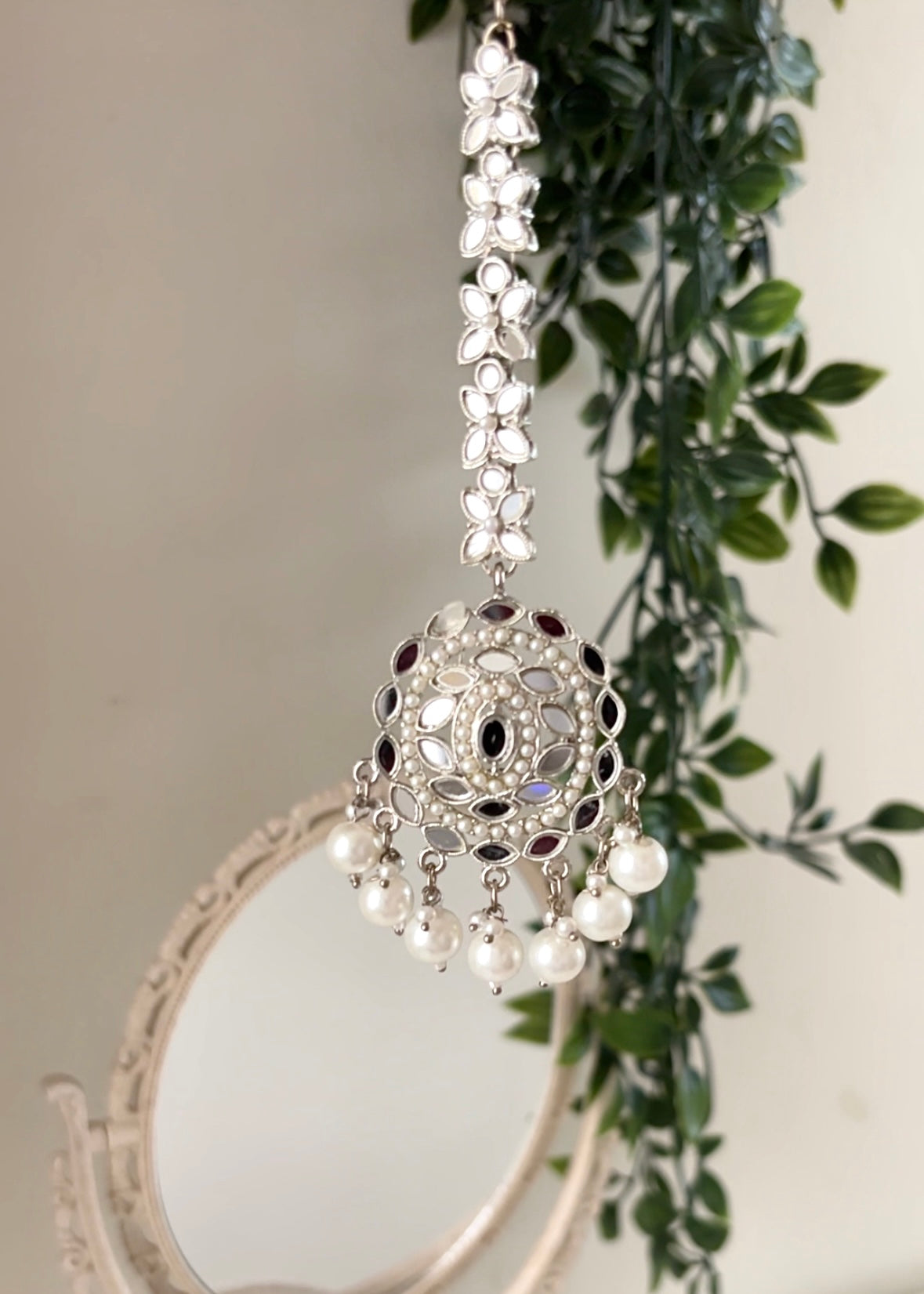 BELIZ - Silver Mirror Tikka Set