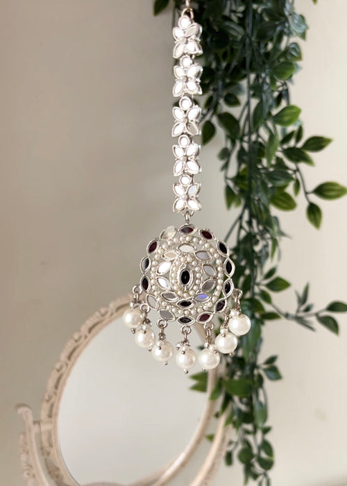 BELIZ - Silver Mirror Tikka Set