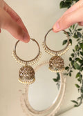 TIANA - Golden Jhumka Hoops