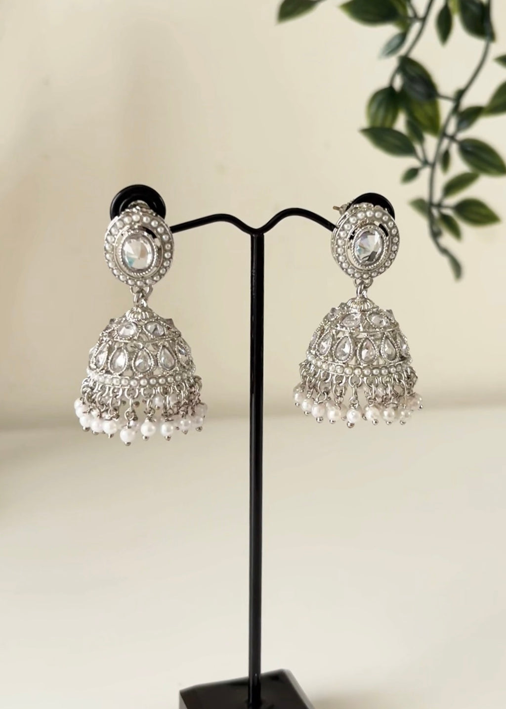 CHAND - Silver Jhumka