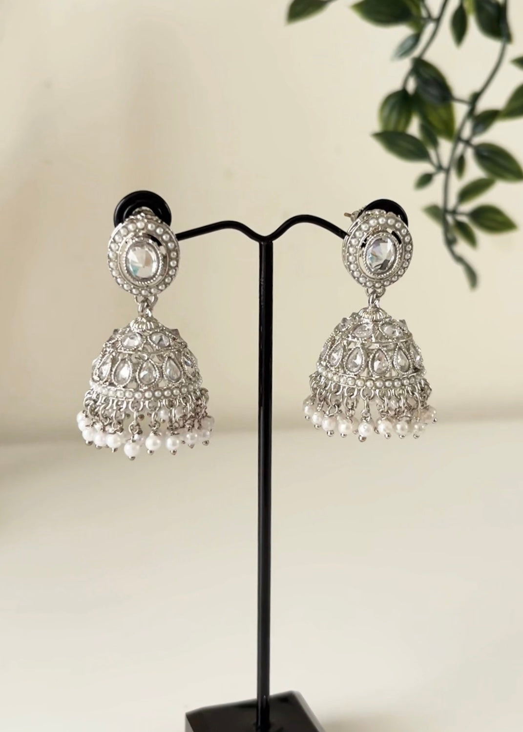 CHAND - Silver Jhumka