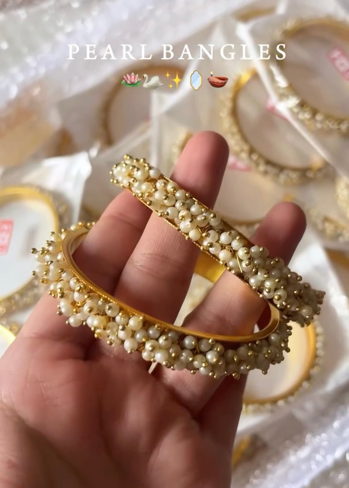 Gajra Pearl Bangles