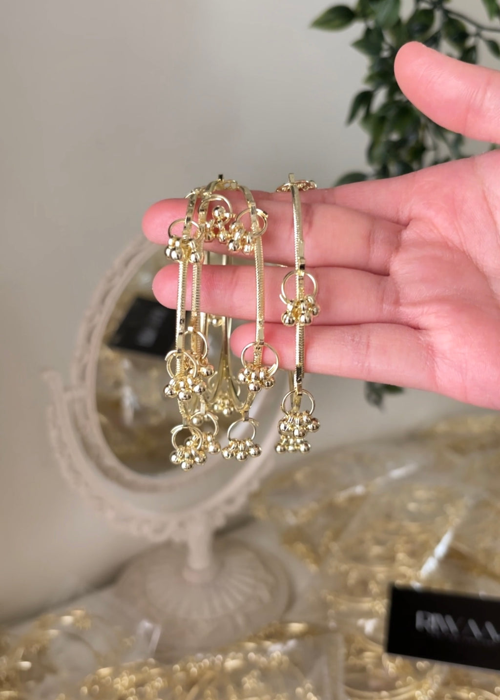 Gold Kashmiri Bangles - Set of 4