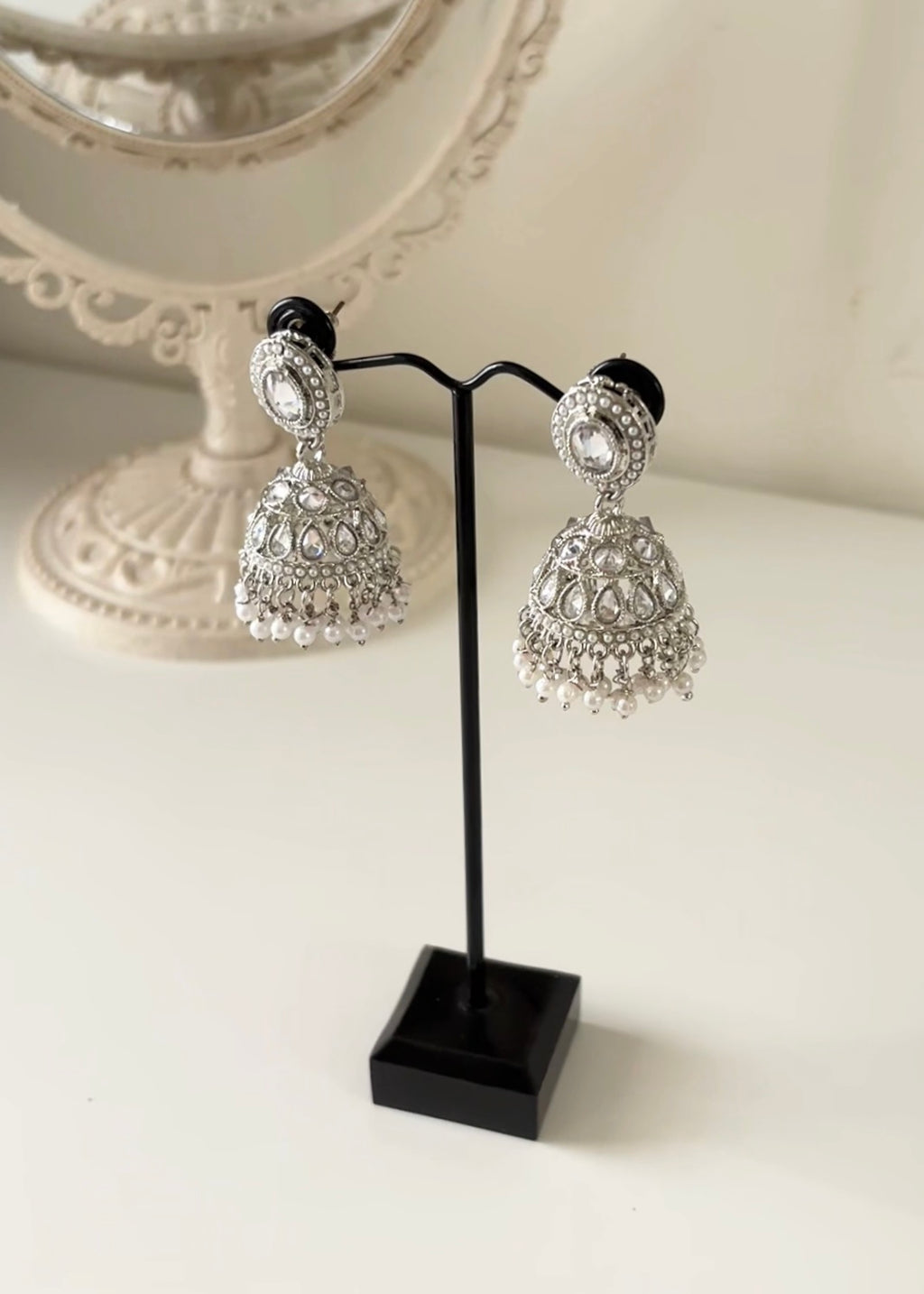 CHAND - Silver Jhumka