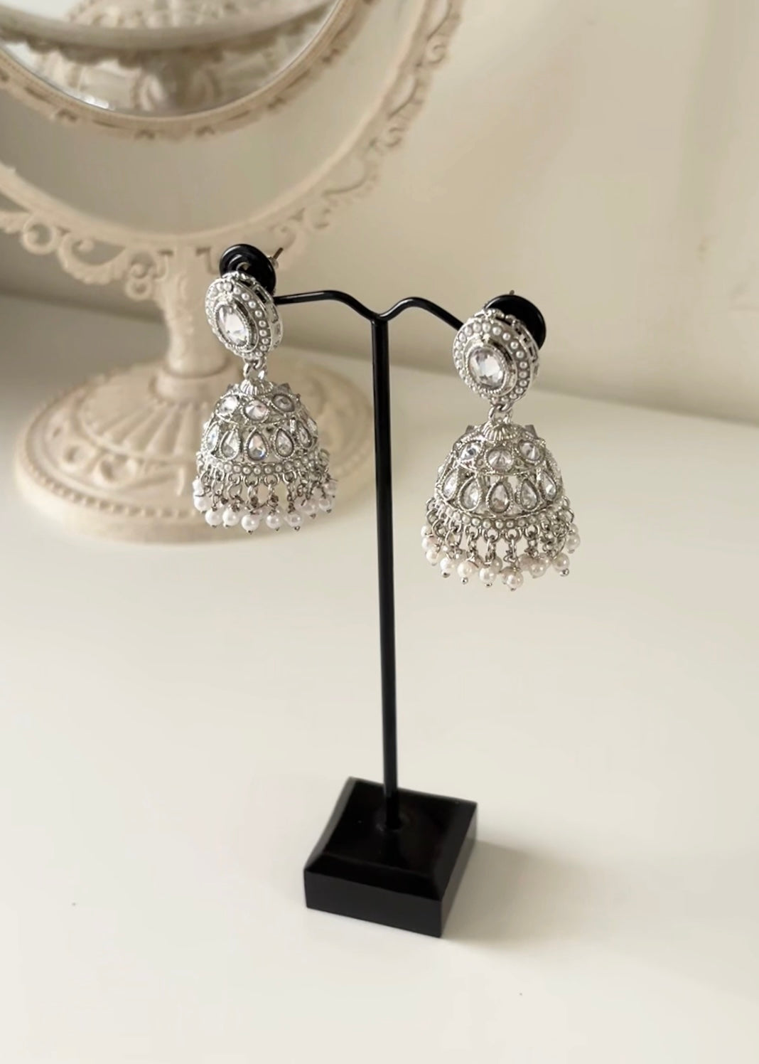 CHAND - Silver Jhumka