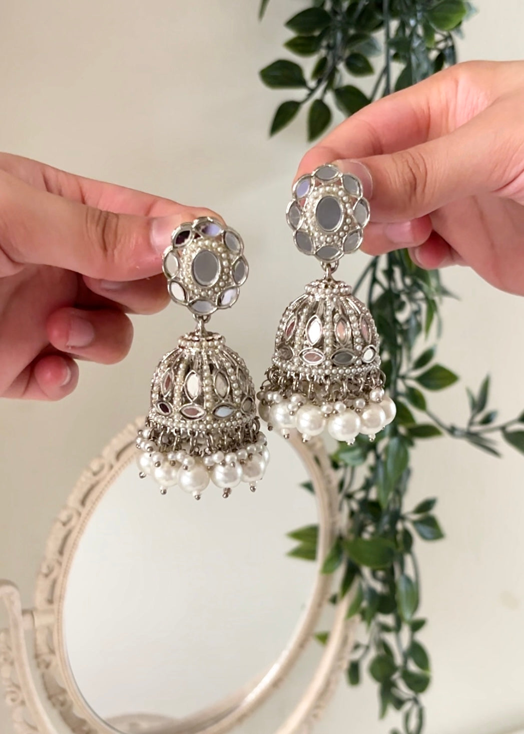BELIZ - Silver Mirror Tikka Set