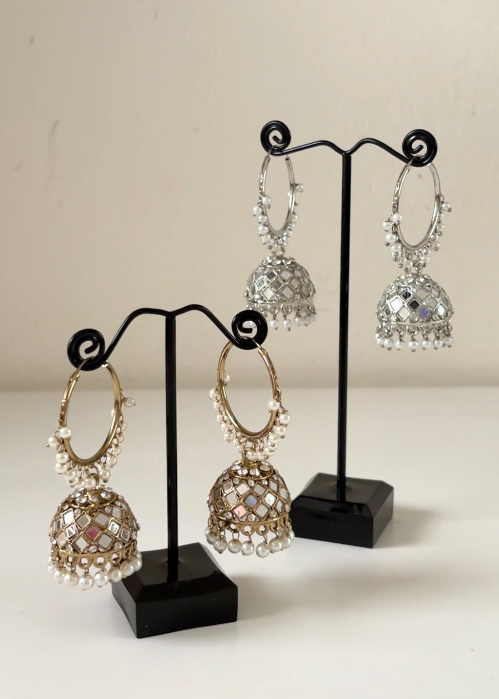 ELA - Mirror Jhumka Hoops