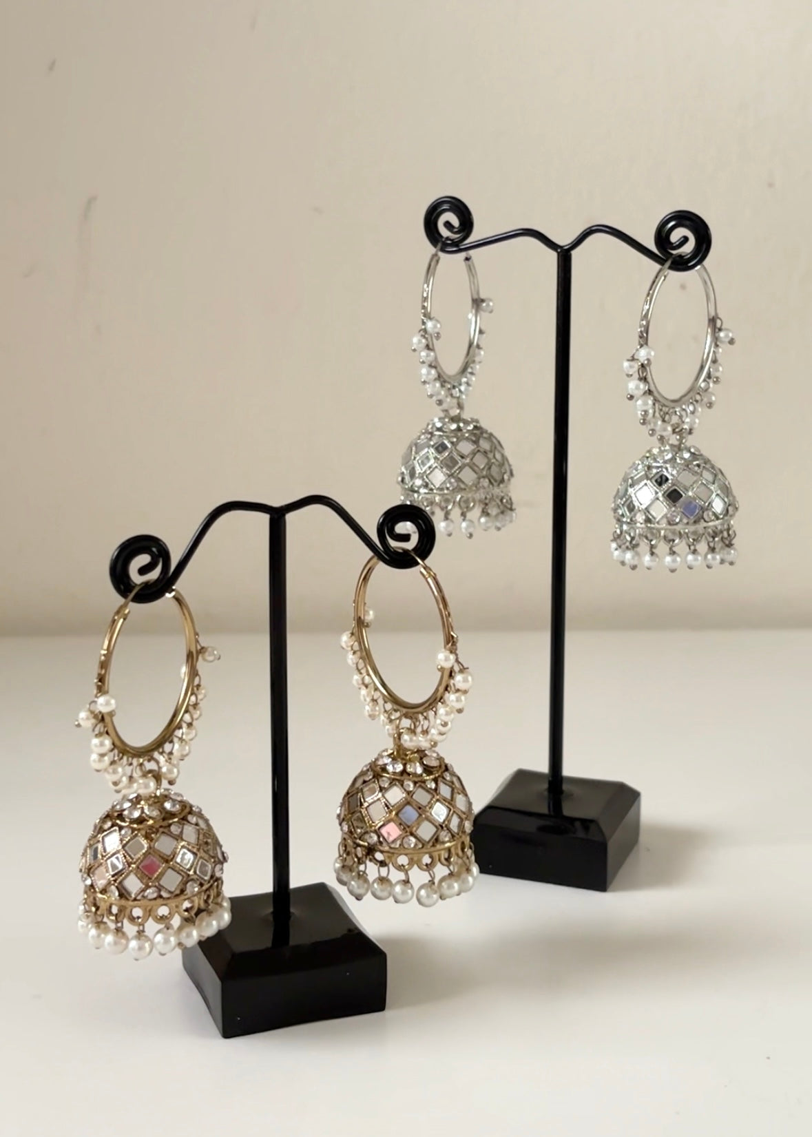 ELA - Mirror Jhumka Hoops