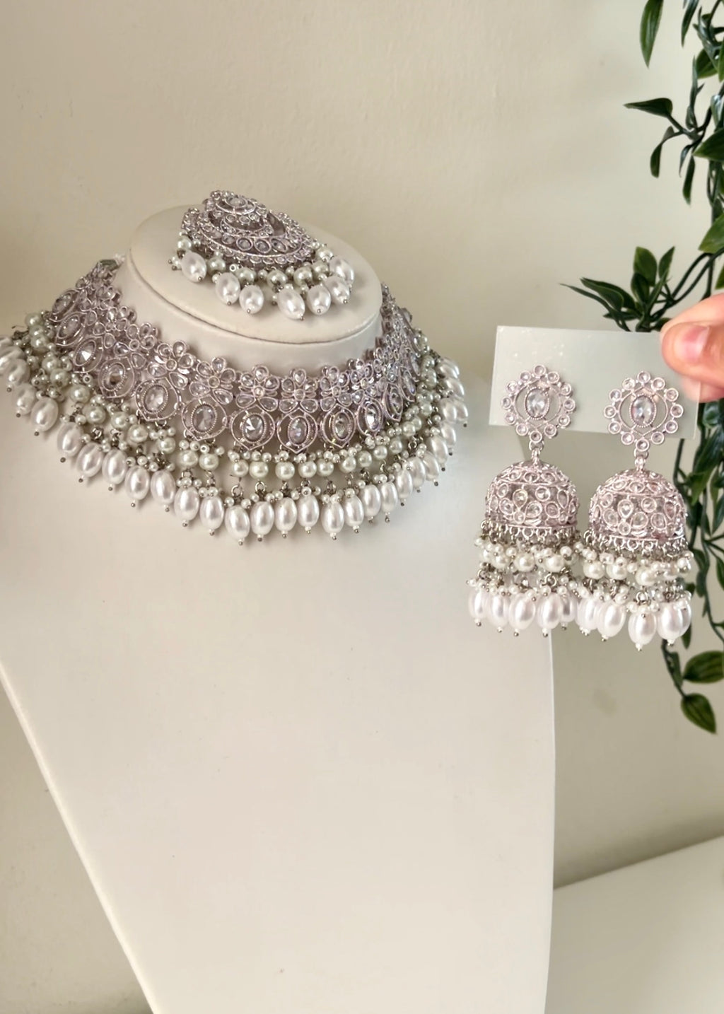 ZEHRA - Silver Necklace Set