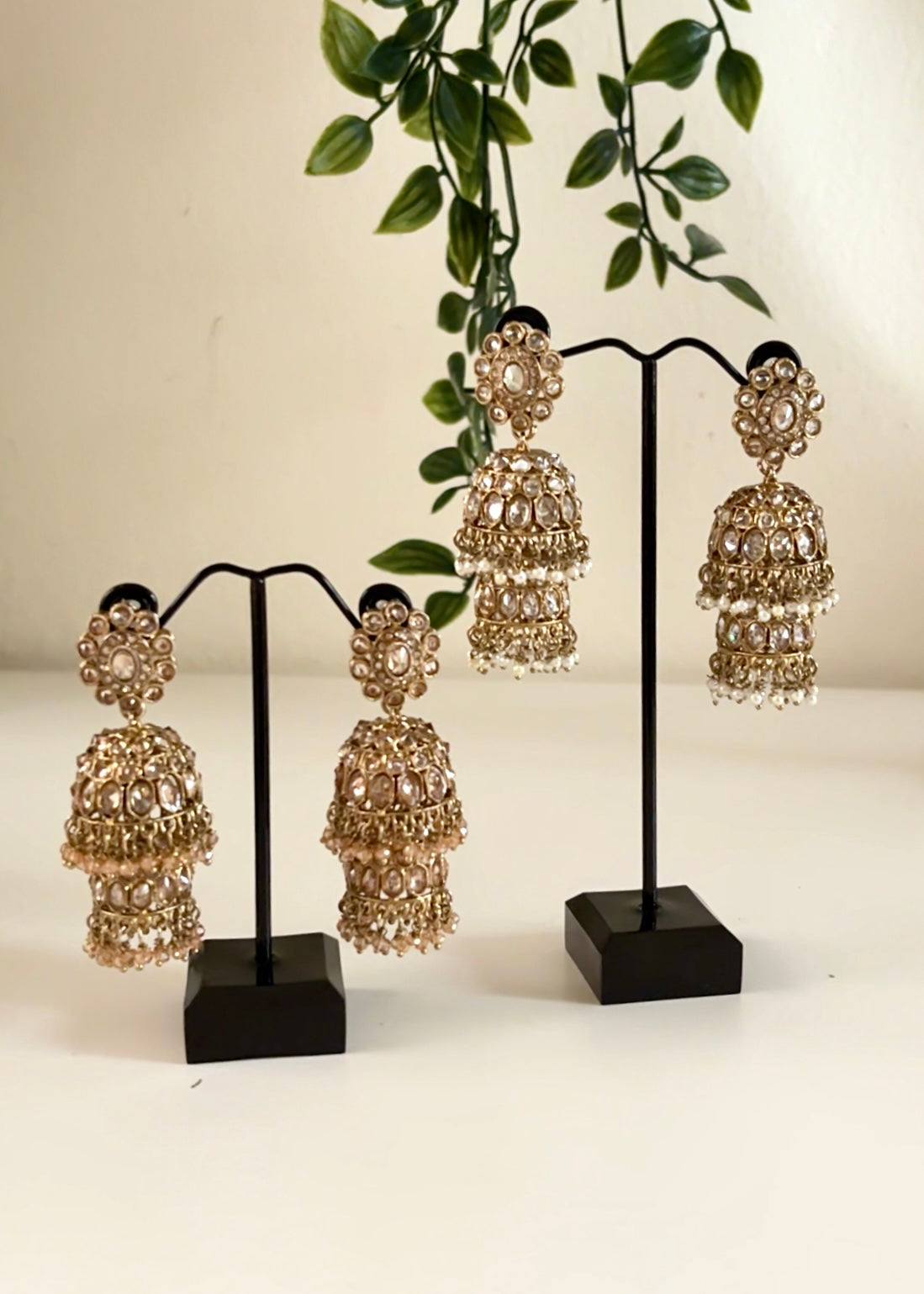 GULNAR - Double Layer Jhumka