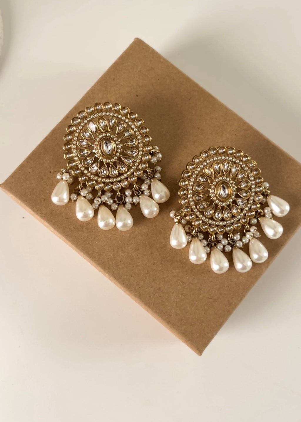 ANAM- Golden Studs Earrings