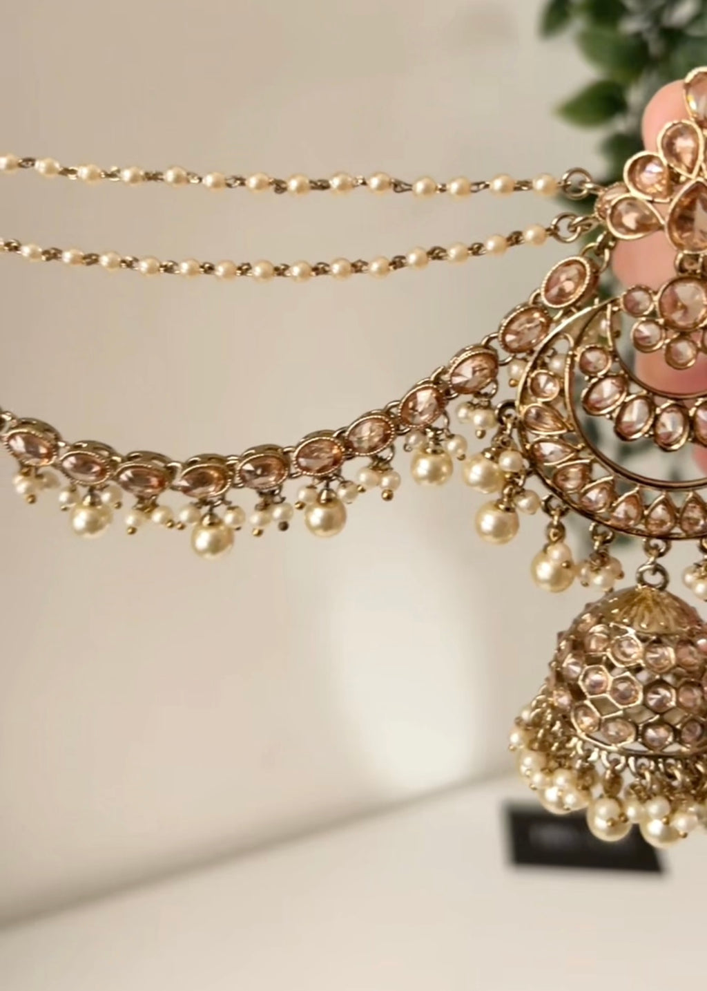 NUR - Sahara Earrings with Tikka