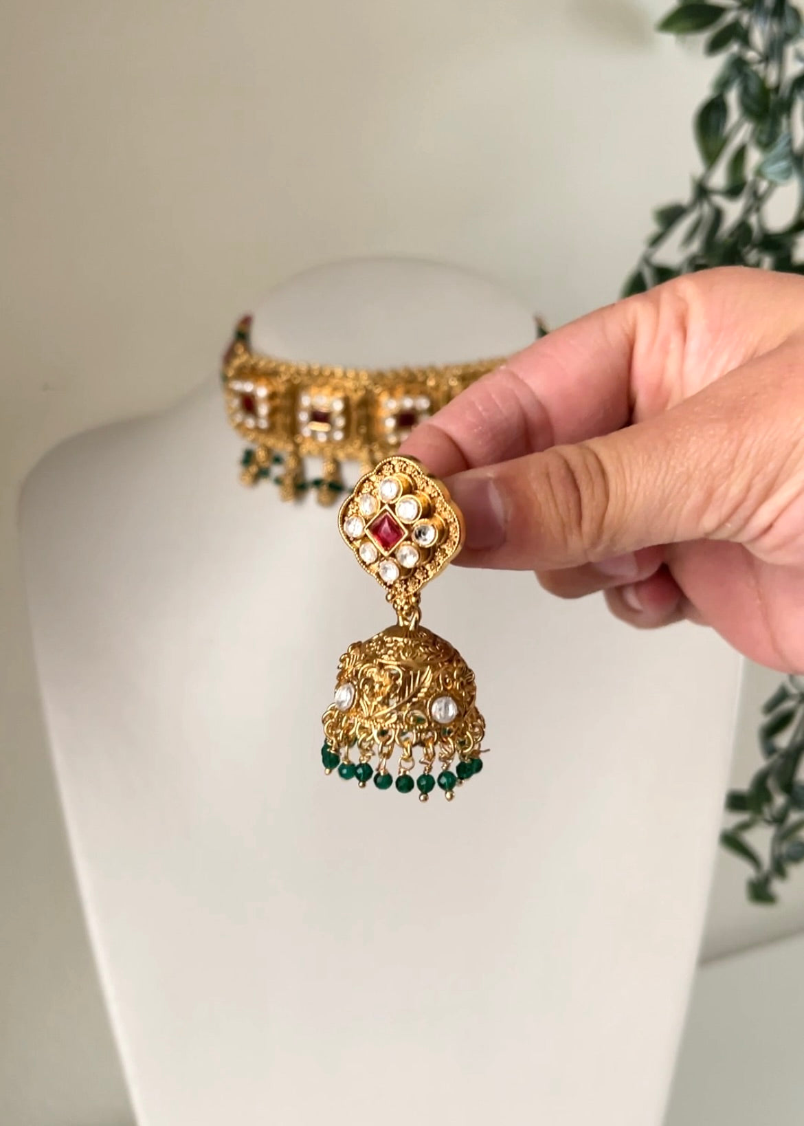 SNEHA - Gold Plated Choker Set