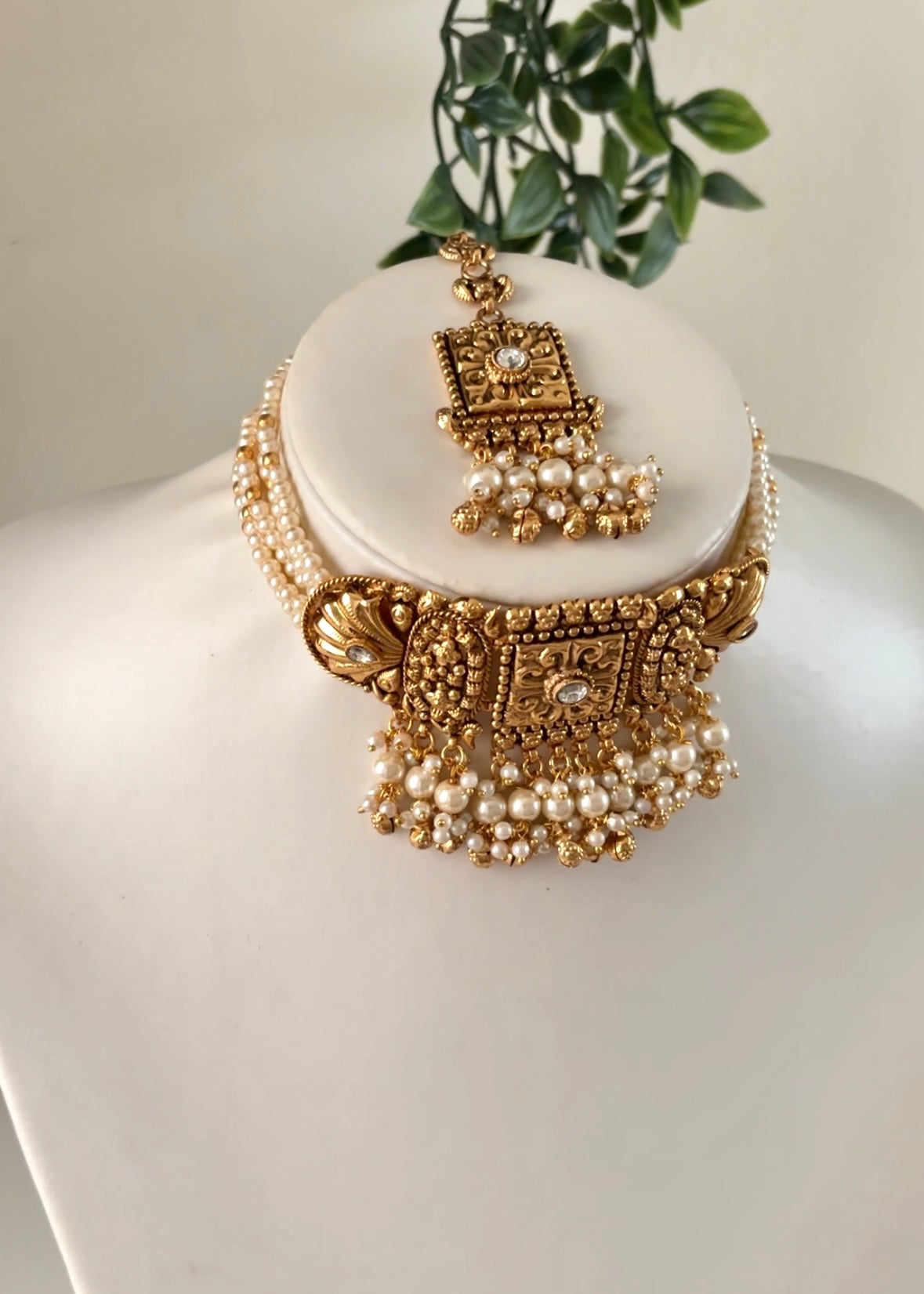MAHAL - Heritage Gold Plated Choker Set