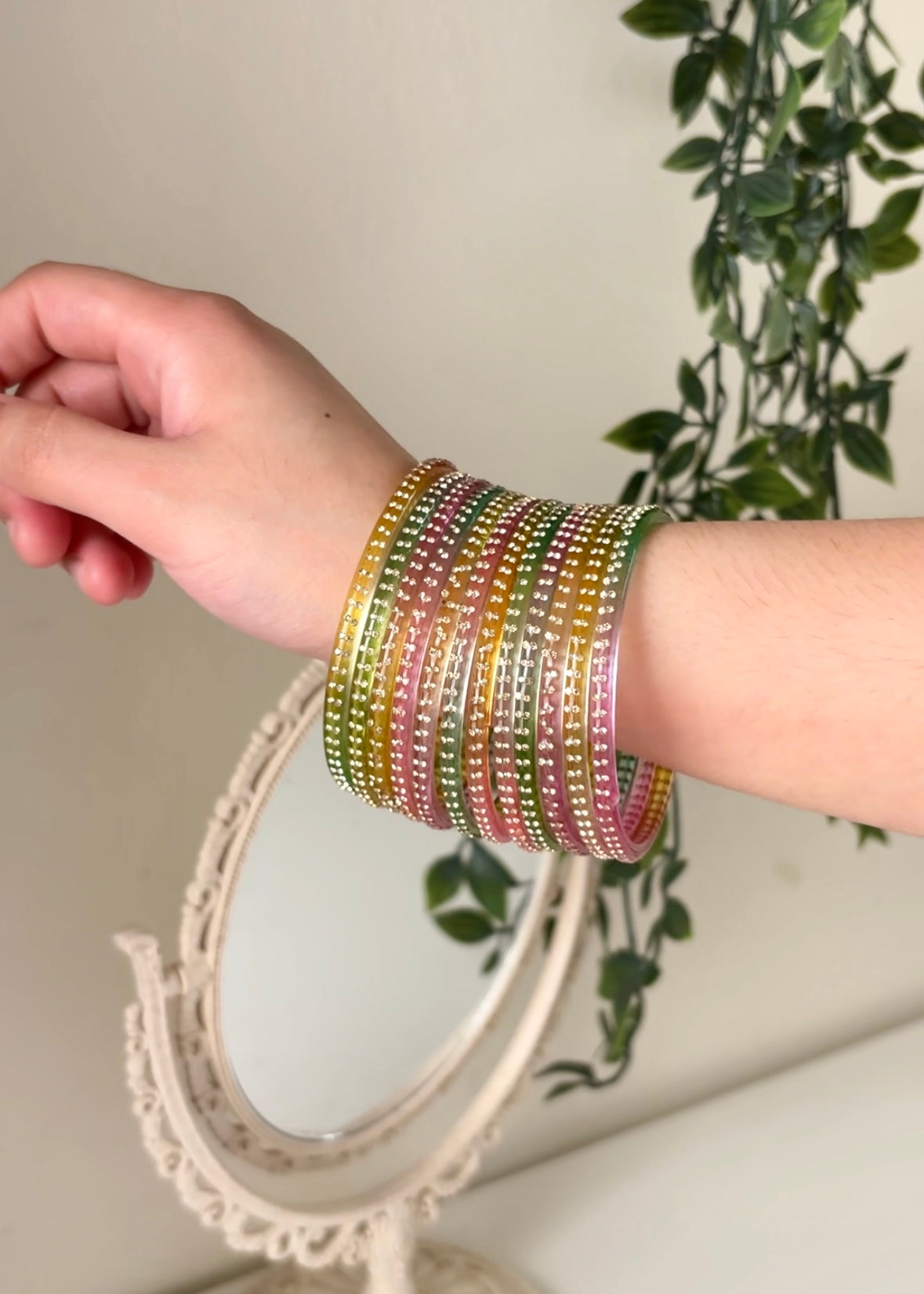 Soft Multi Glass Bangles
