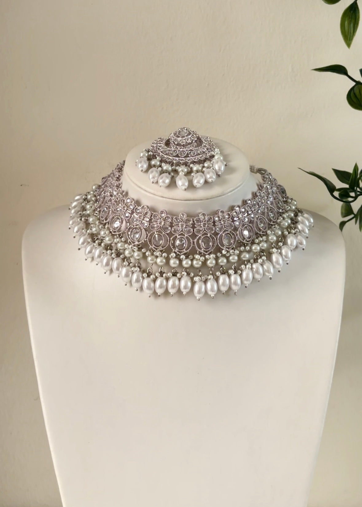 ZEHRA - Silver Necklace Set