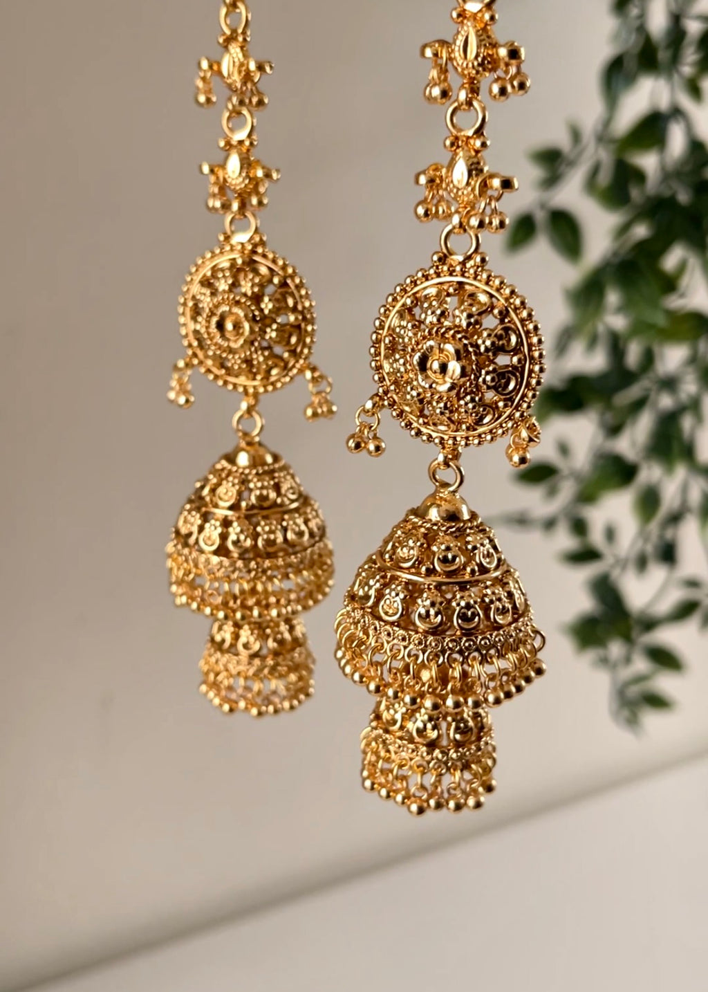VAMIKA - Gold Statement Jhumka