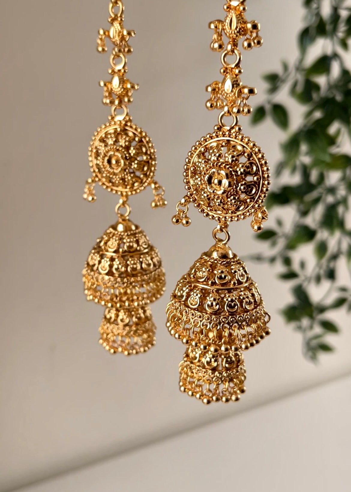 VAMIKA - Gold Statement Jhumka