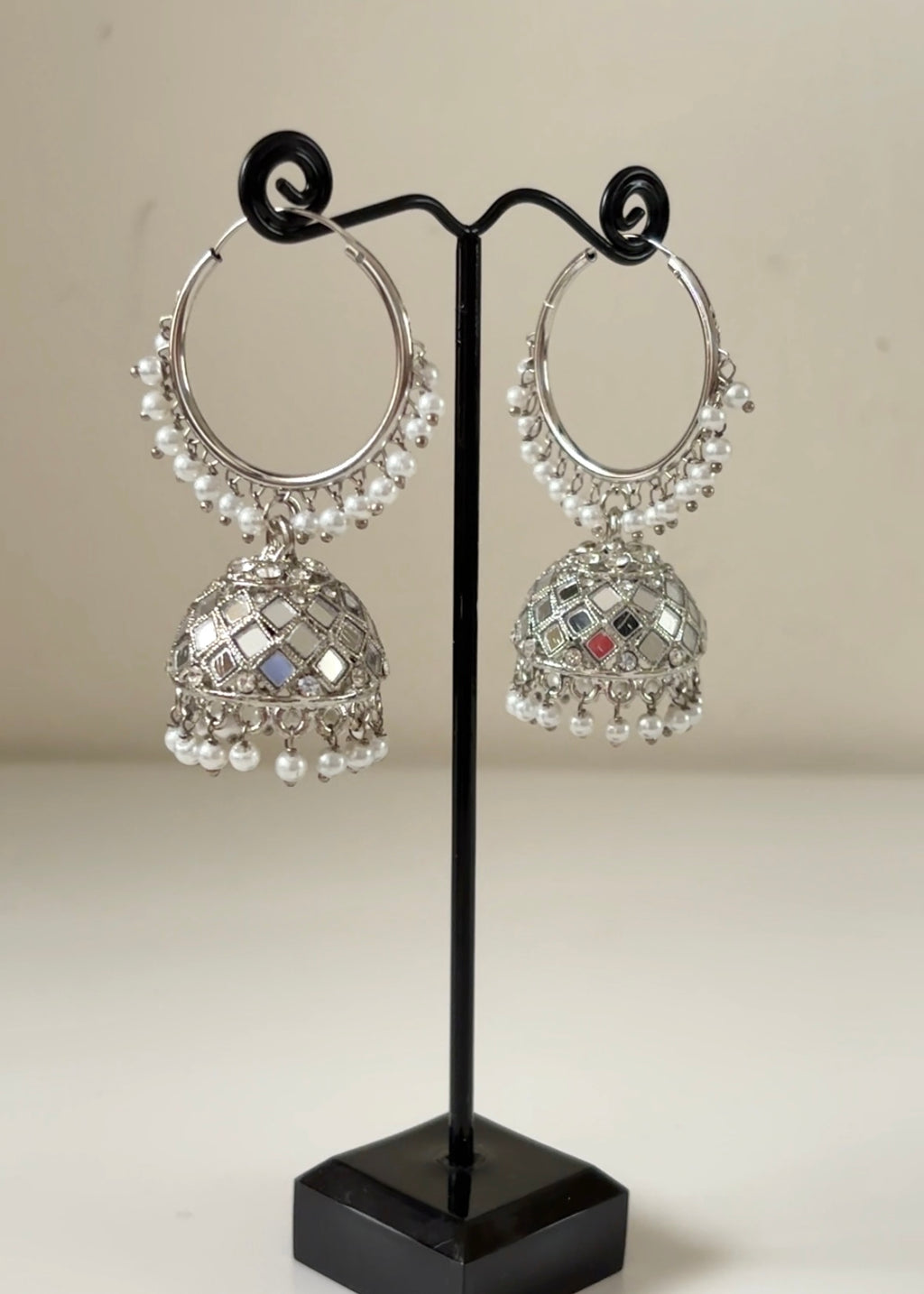 ELA - Mirror Jhumka Hoops