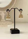 AZAL - White Gold Mini Jhumki