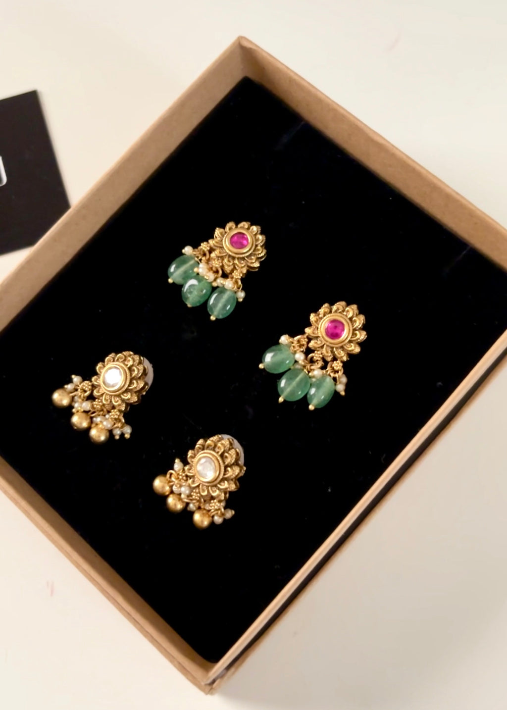 RIDHA - Gold Plated Studs