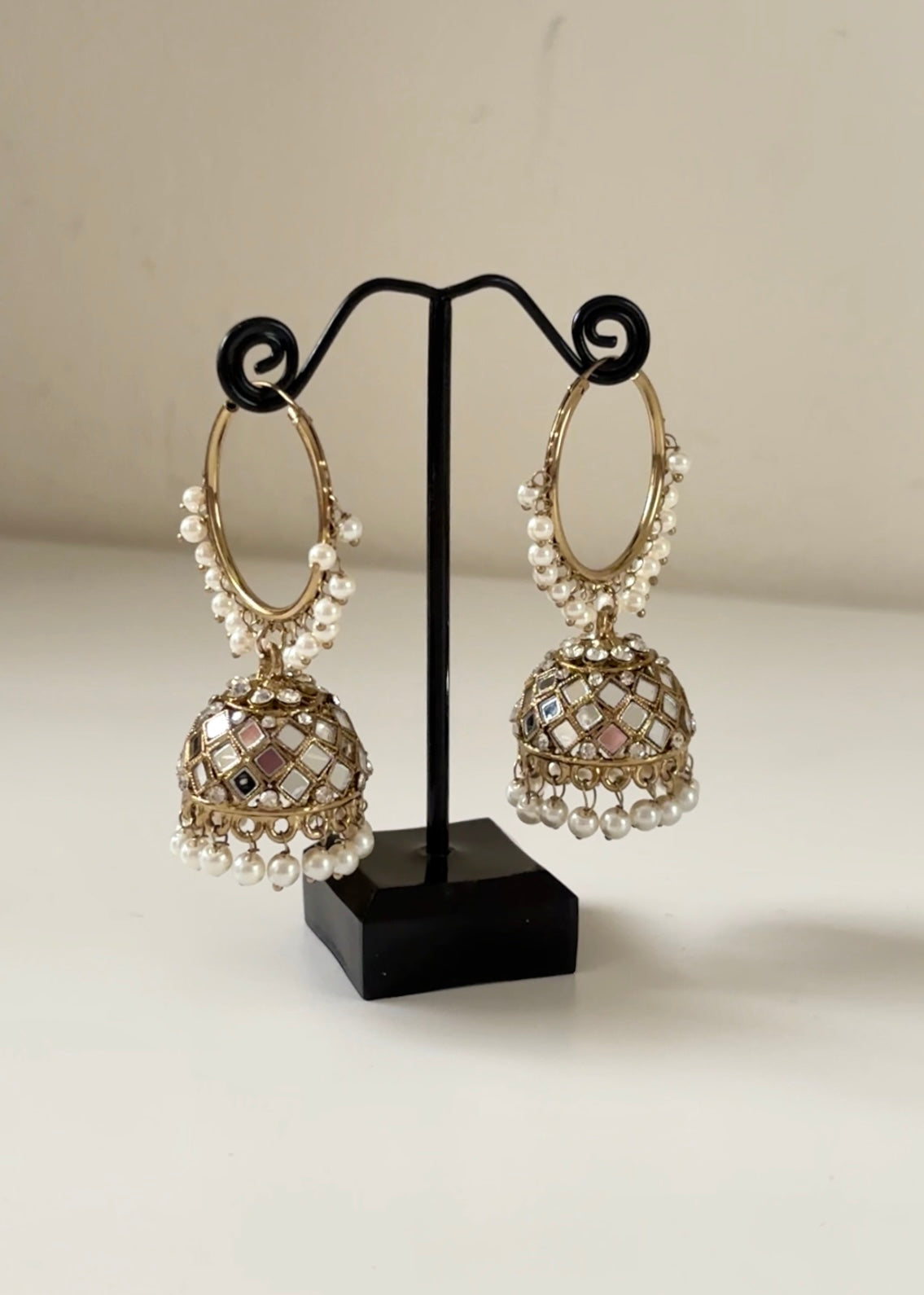 ELA - Mirror Jhumka Hoops
