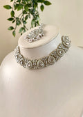 RIYA - Silver Necklace Set