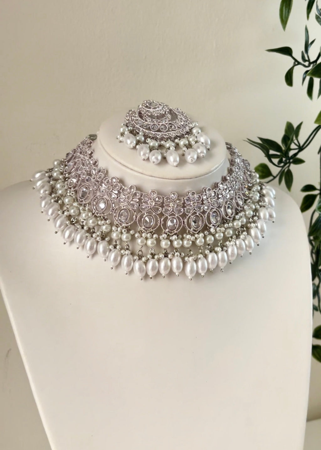 ZEHRA - Silver Necklace Set