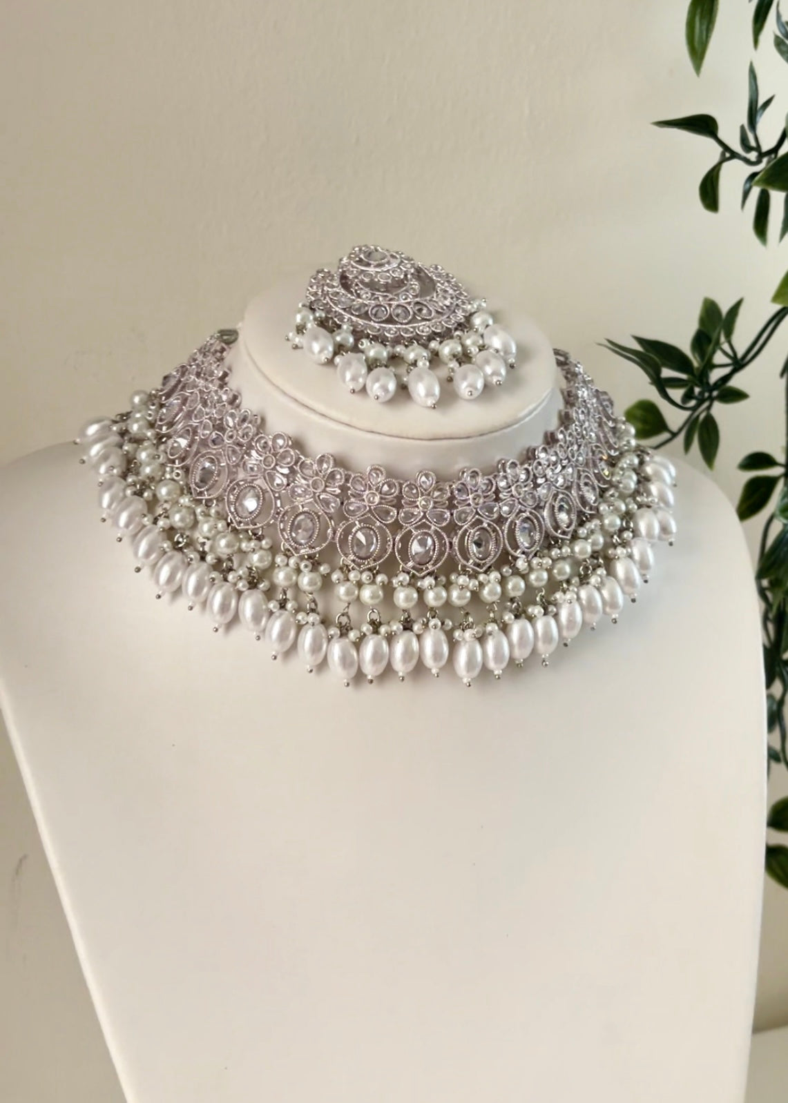ZEHRA - Silver Necklace Set