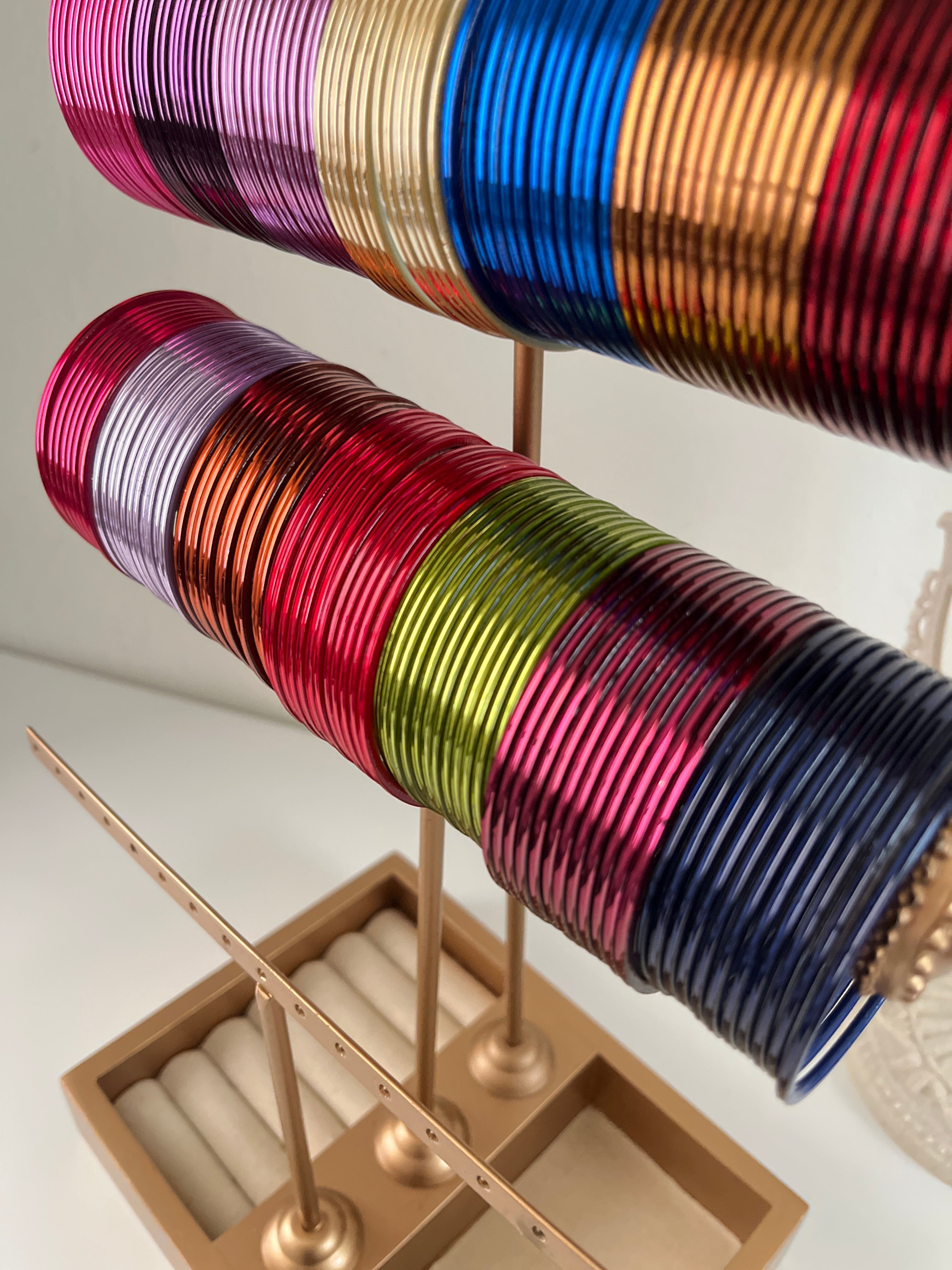 Chatpatti Bangles Set of 12 | Colourful Metallic Churiyan
