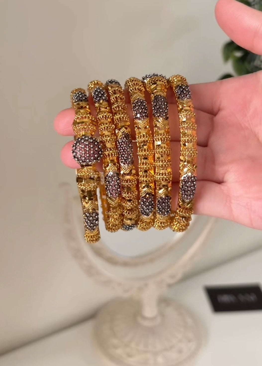 SNAYA - Gold Plated Bangles Set