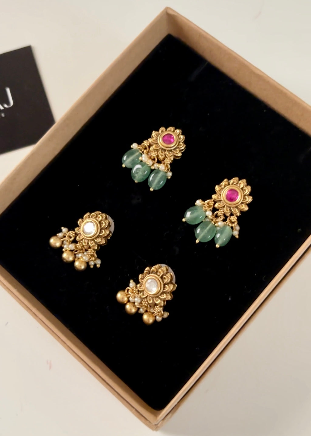 RIDHA - Gold Plated Studs