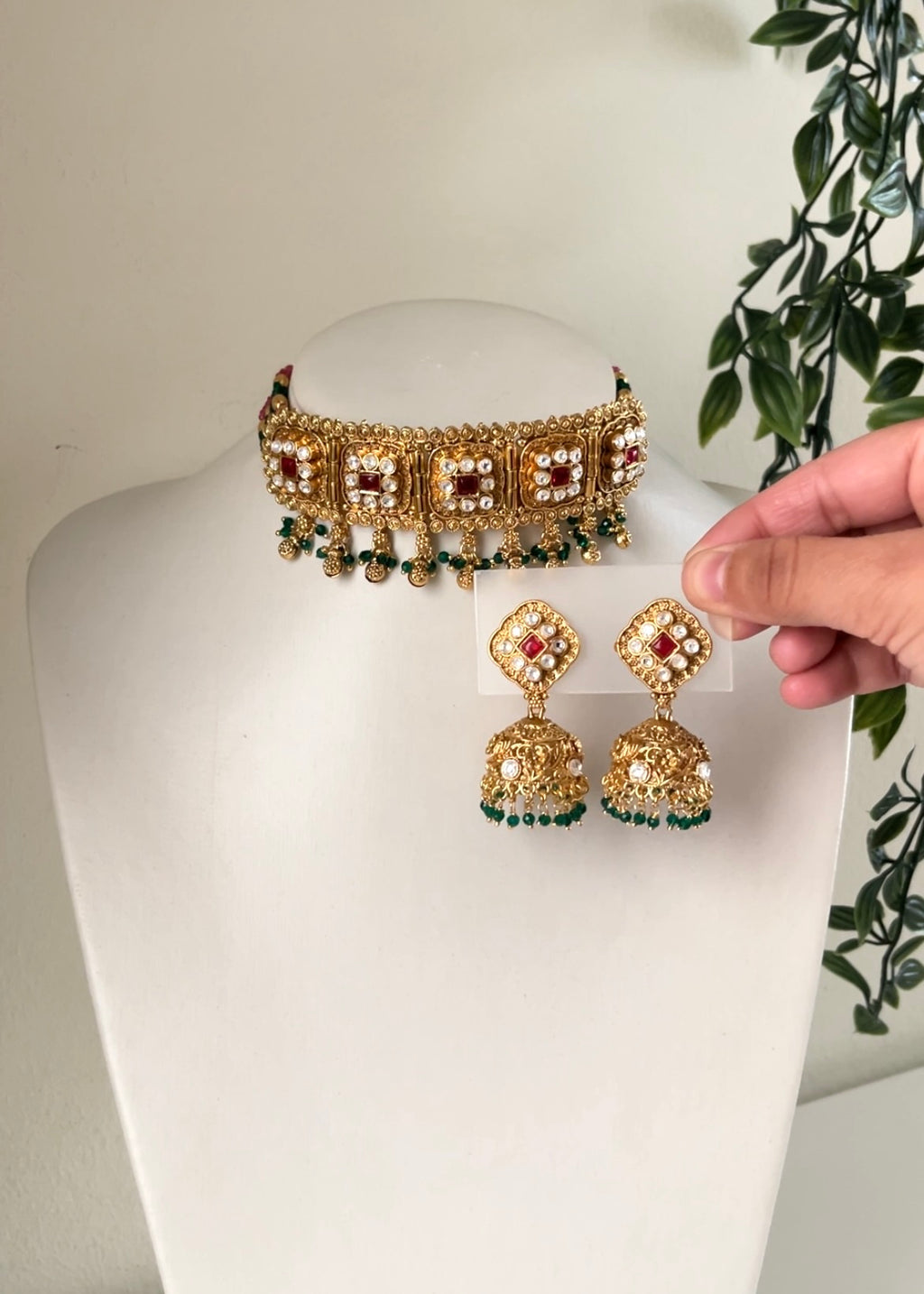 SNEHA - Gold Plated Choker Set