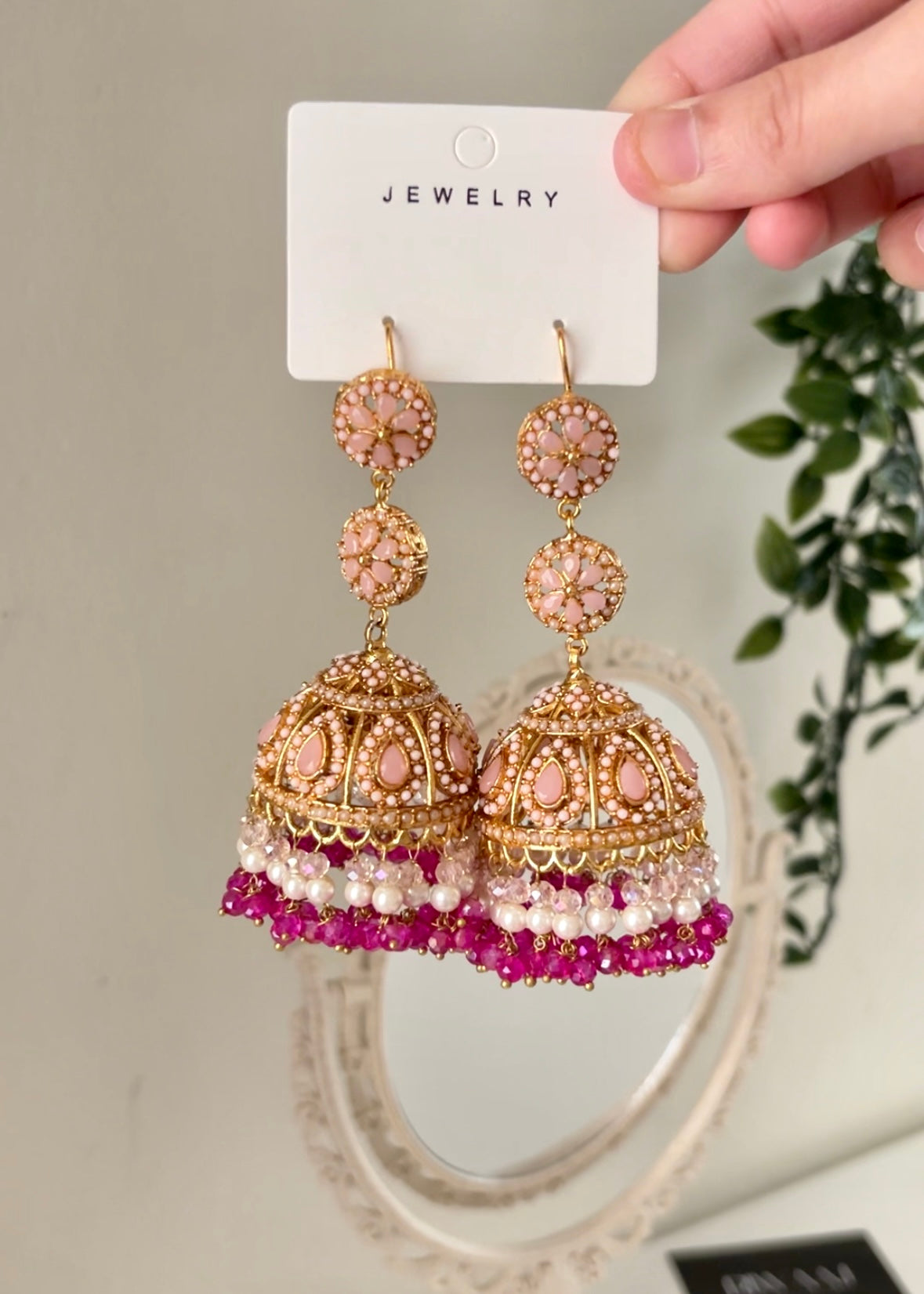 SNEHA - Nauratan Oversized Jhumka
