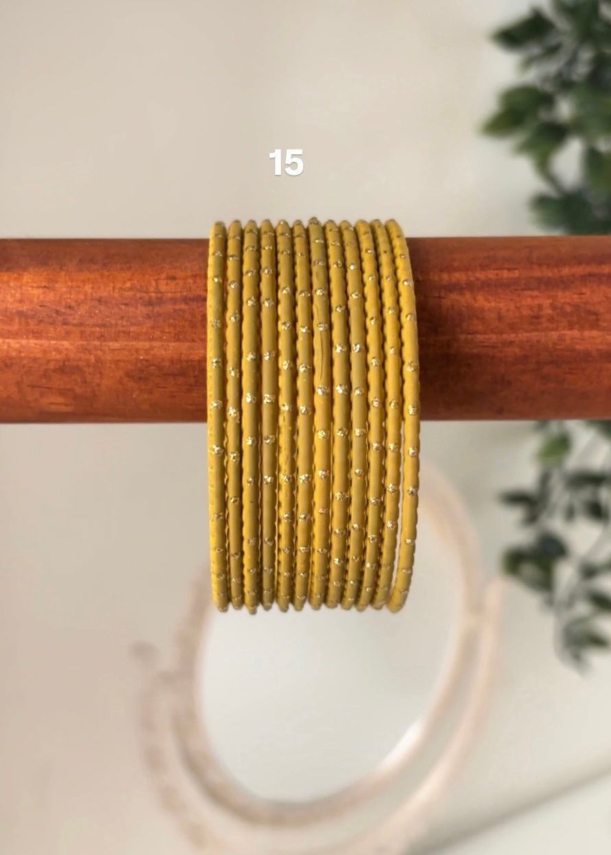 MATTE BANGLES - Bloc of 12