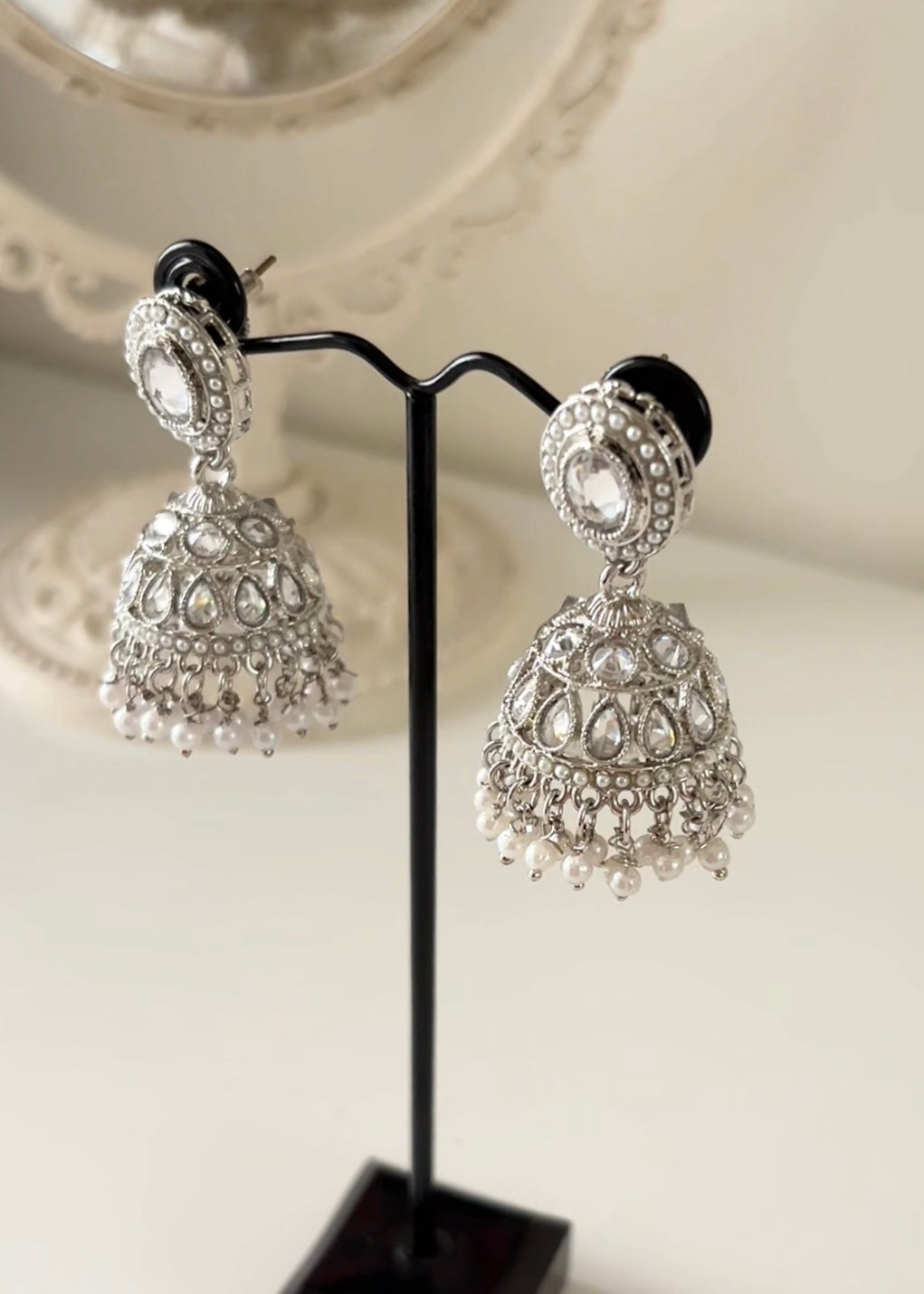 CHAND - Silver Jhumka