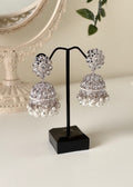 FLOR - Silver Jhumka