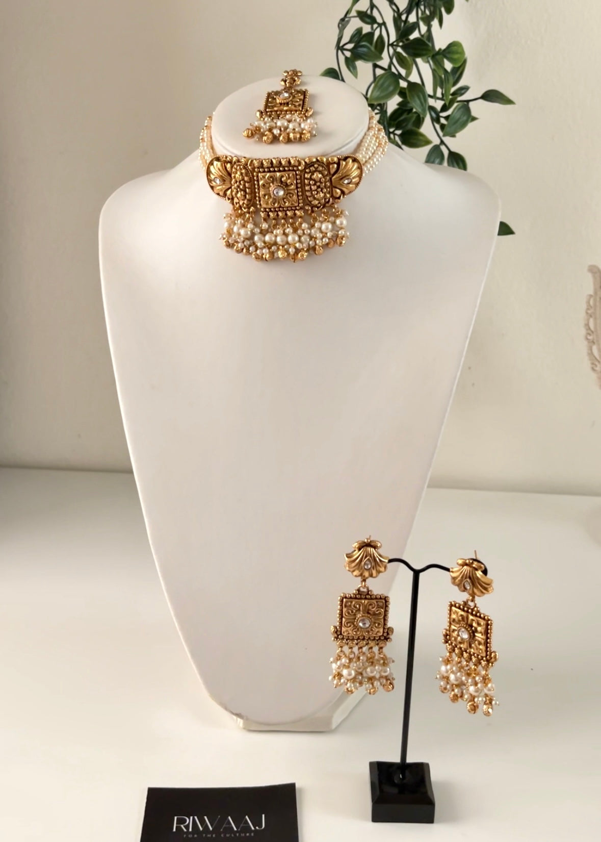 MAHAL - Heritage Gold Plated Choker Set