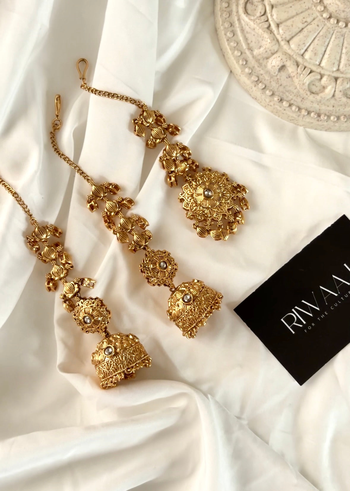 ARUL- Heritage Gold Plated Tikka Set